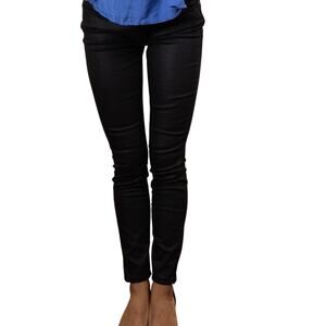 Dylan George Black Coated Shiny Jeans, Size 26 NWOT